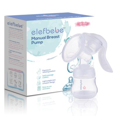 China Silicone Free Portable Baby Nipple BPA Milk Amazon Manual Breast Pump With Bottles for sale