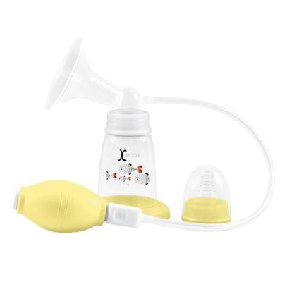 China Convenient Clamp Type Breast BPA Free Strong Suction Nipple Sucking Manual Breast Pump for sale