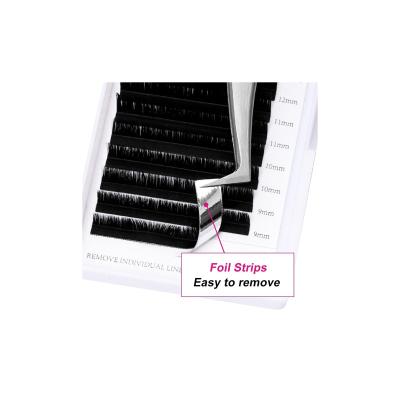 China Natural Soft Eyelash Extension Whips Easy Fan Faux Mink Volume Eyelash Extensions for sale