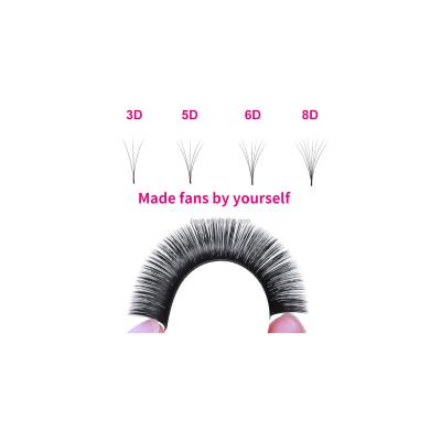 China Different Brown Eyelash Extensions Natural Soft Mink Eyelash Extension for sale