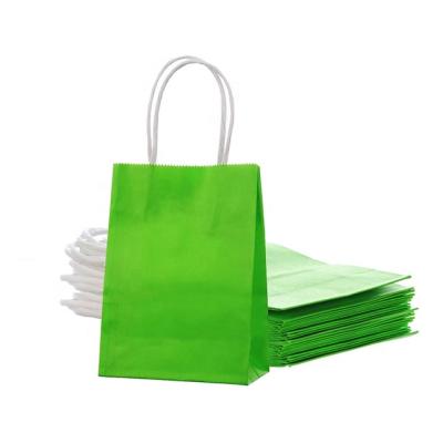 China High Quality Recycled Materials Food Packaging Kraft Paper Bag With Twine Handle for sale