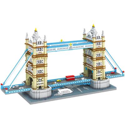 China Micro Assemble Series Tower Bridge Blocks City Building Educational Toys Micro Assemble Series For Adults And Children for sale