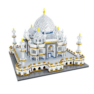 China Famous Architecture 3D Model Sets Hot Sale Building Block Famous Taj Mahal Architecture 3D Model Set To Assemble Toys As Kids Gift for sale