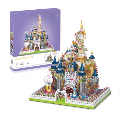 China Creative diy toys creative diy toys garden castle building block set educational assembly building block play set for girls gift for sale