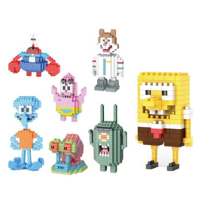 China Micro Series Interesting Animation Set Kids Cartoon Figure Model Blocks Bricks DIY Toys for sale