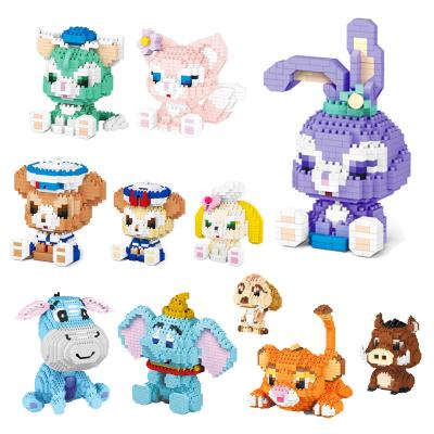 China Hot Sale Micro Block Series Cute Cartoon 3d Model Toy Building Block DIY Set Set For Children 3d Cute Model Toy for sale