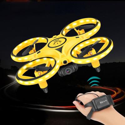 China Other 2022New RC Mini Quadcopter Induction Drone Watch Remote Sensing Gesture Aircraft UFO Hand Control Drone Altitude Hold for sale