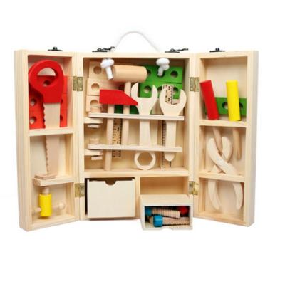 China Hot Selling Teaching Simulation Wooden Educational Tool Kits Repair Toys For Children for sale