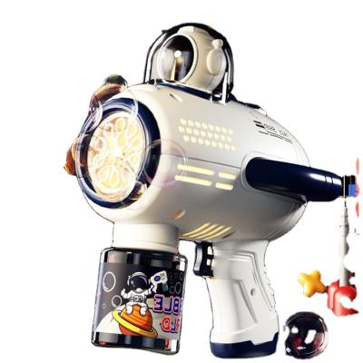 China Wholesale Party Decoration Bubble Machine Automatic Handheld Gatling Bubble Gun For Space Astronaut Theme Children Birthday Gift Toy for sale