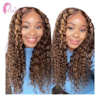 China Discounted Price Full Wave P4/27 Loose Wave Wig 4*4 Virgin Hair Brazilian 360 Wigs 360 Lace Wigs Discounted Full Wave Addictive For Black Women for sale