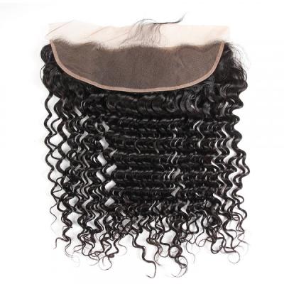 China Lisa Human Hair 13*4 Deep Wave 360 ​​Lace Frontal Wig With Baby Hair For Black Lady Wearing for sale