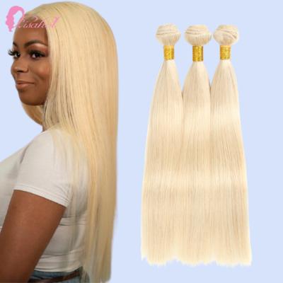 China Silky Straight Wave LISAHOT Ombre 613 Honey Blonde Long Remy Brazilian Hair 100g Big Straight Bundle For Distributors for sale