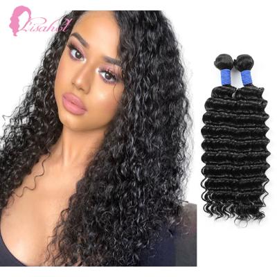 China Lisa Natural Color Single Brazilian Hair Deep Wave Deep Wave Wet And Wavy Hair Bundles For Women Of Color for sale