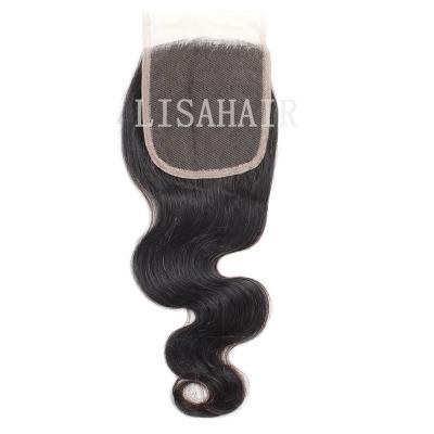 China Lisa Wholesale 8-20 Inch Body Wave Remy Virgin Human Hair 4x4 Lace Closure Body Wave Lace Front Wig For Black Women for sale