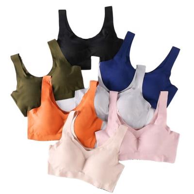 China HL-019 Seamless High Quality QUICK DRY Ice Non-wire Japan Sleep Silk Seamless Bra for sale