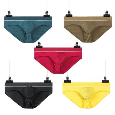 China Foreign trade of the new M-39 universal standard men's underwear antibacterial combed pocket U-convex low-waist cotton double-layer comfortable brief for sale