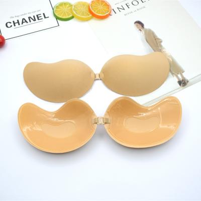 China Factory direct sales small mango buckle wedding bra silicone strapless invisible straight QUICK DRY dress invisible bra for sale