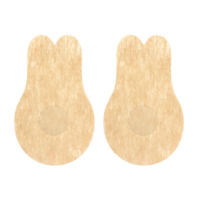 China Spandex/Cotton Disposable Nonwoven Rabbit Ear Nipple Stickers Anti-Glare And Anti-Bump Nipple Stickers Silicone Water Drop Chest Stickers for sale