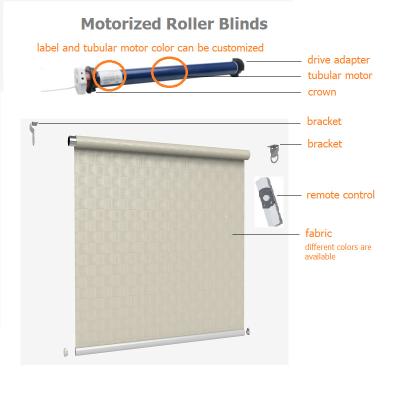 China Blackout Interior Motor Blind Smart Roller Shade for sale