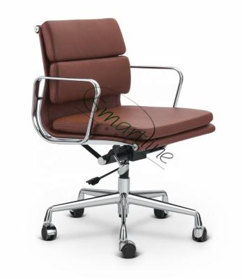 China (Height) 217 ​​Style Adjustable Brown Leather Office Chair for sale