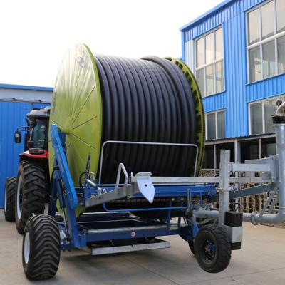 China New hose reel irrigation system/roll type sprinkler irrigation equipment with rain gun à venda