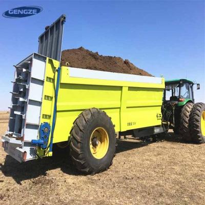 Chine Hot selling agricultural tractor trailed organic fertilizer spreader manure fertilizer spreader cow spreading truck for sale à vendre