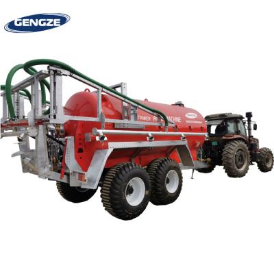 中国 High Efficiency Tractor Towable Liquid Manure Tank Trailer Fertilizer Slurry Spreader For Grassland 販売のため