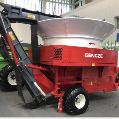 China Large scale PTO silage hay forage grass straw bale chopper as hammer tub grinder machine for Cattle Feed en venta