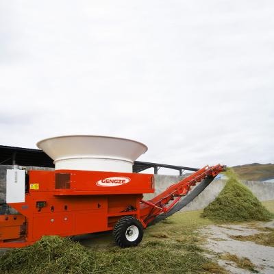 China Large Scale Grass Forage Maize Straw Crusher Hay Bales Tub Grinder en venta