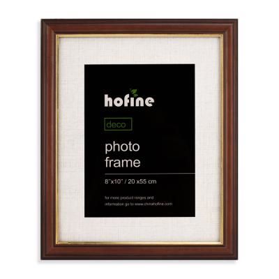 China European\Modern\Middle East\Africa 8*10'' Gold Brown Color Matching Picture Frames High quality Wholesale Wooden Photo Frames For Home Decor for sale