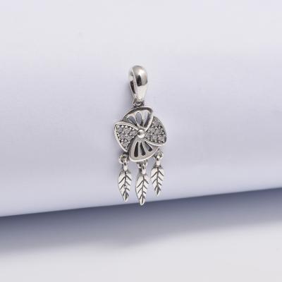 China TRENDY Sterling Silver 925 Dreamcatcher Jewelry Dangle Charm Designer Bracelet Charm Volume for sale