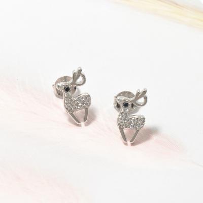 China TRENDY Fashion Jewelry Stud Earrings Fine Silver 925 Elk Earrings For Women for sale