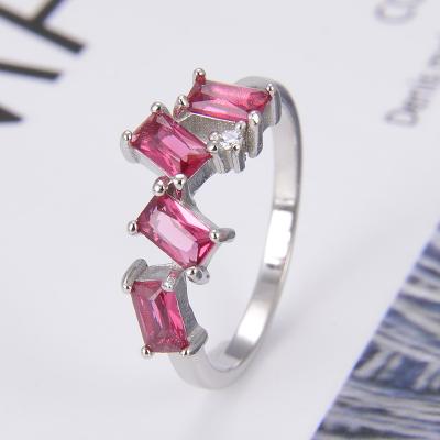 China 2020 hot sale TRENDY 925 Sterling silver rimg fashion jewelry for girl rings with zircon for sale