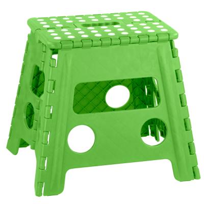 China Collapsible Plastic Folding Stepper Stool With Handle for sale