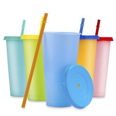 China Viable Reusable Cups with Lids and Straws | Plastic tumblers with straw for sale