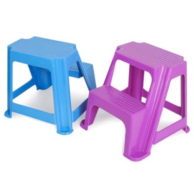 China Convenient plastic 2 steps sneak sturdy step ladder to support 300LBS for sale