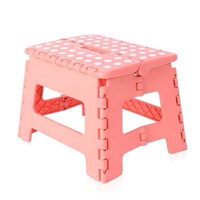 China Small Bench (Size) Stool Dot Folding Chair Adult High Stool Portable Home Children Plastic Bathroom Adjustable for sale