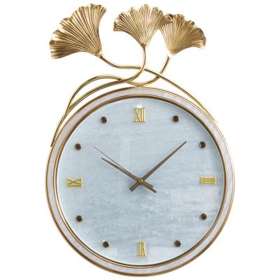 China Antique Round High End Luxury Packing Room Clock Decoration Metal Furniture Finishing Pieces for sale