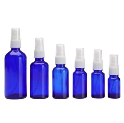 China Personal Care ml 10ml 15ml 20ml 30ml 50ml 100ml Blue Green Amber Clear Glass Cosmetic Toner and Perfume Bottle with Mist Spray Pump for sale