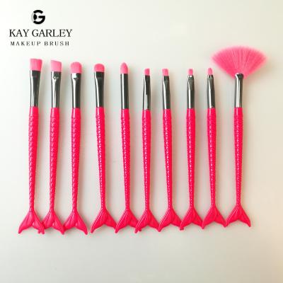 China 10pcs Set 2021 New Makeup Brush Blending Makeup For Women Hair Synthetic Maange Makeup Brush Face Beauty Brush for sale