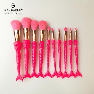 China makeup brush mermaid logo make up brushes amazon hot sale make up brush set with bag wholesale makeup brush kit for sale