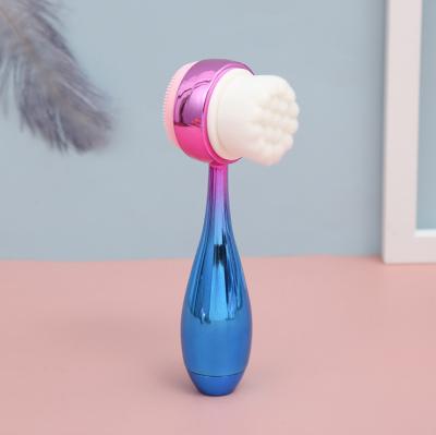 China Silicone Hand Use Face Brush Korea Face Brush PVC DEEP CLEANSING Washing Wrapping Face Exfoliating Brush for sale