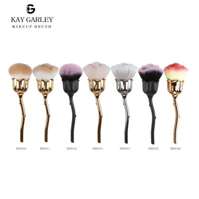 China Angular Blush Professional Rose Makeup Brushes With Private Label for sale