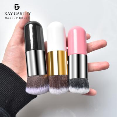 China Angular Blush Hot Sales Low Price Kabuki Base Blush Powder Brush, High Quality Synthetic Nylon Hair Makeup Brush Cosmetic Promotion Gift for sale