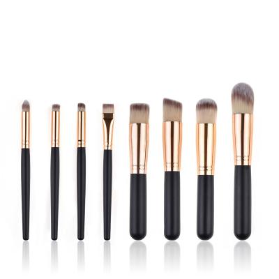 China Angular blush in stock professional synthetic makeup brush hair makeup brush/body powder brush/wooden makeup brush for sale