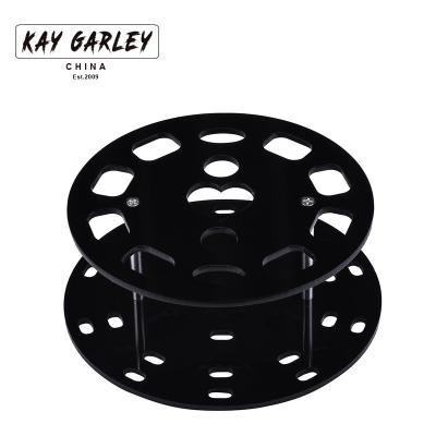 China Angular Blush Top by KAY GARLEY Selling Good Quality Round Acrylic 10 Holes Holder for Oval Makeup Brush Holder Organizer for sale