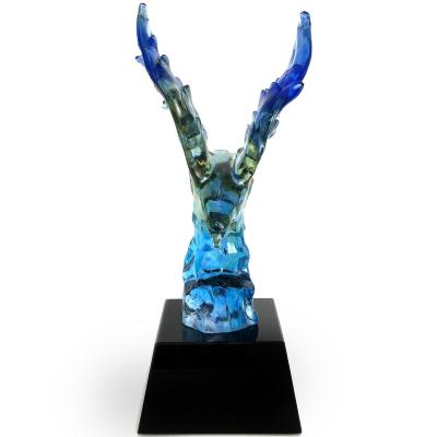 China China 2021 Best Selling Crystal Trophy Award Trophy Design for sale