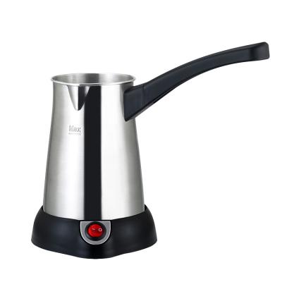 China Fast boiling and over heat protection when over boiling 1000W Fast Boiling Electric Coffee Appliances Stainless Steel Turkish Coffee Machine Electric Folding Pot Handle Electric Coffee Pot for sale