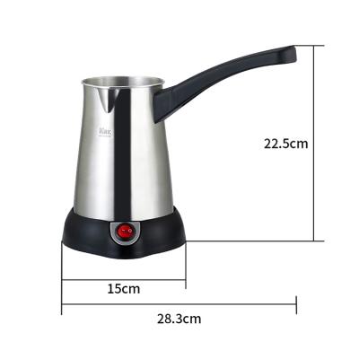 China Quick Boiling and Overheating Protection When Home Appliance Turkey Coffee Maker Electric Arabic Greek Small Various Coffee Pot Over Boiling With Foldable Anti Scald Handle for sale