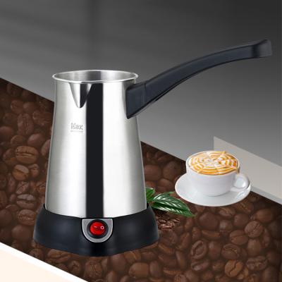 China Boiling and rapid heat protection when boiling over high quality electric coffee maker turkey coffee pot with detachable handle and full stainless steel body for sale